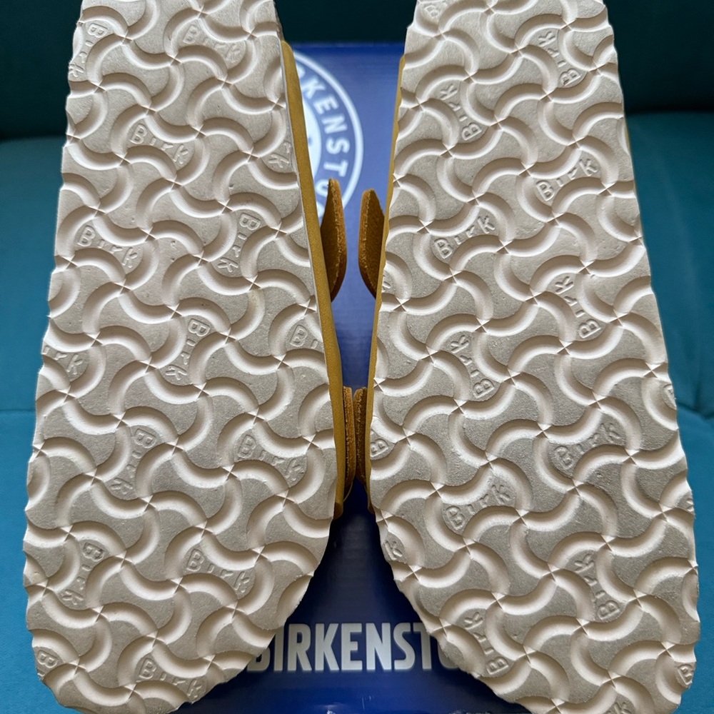Birkenstock Kids Sandals in Mustard Yellow - Picture 5 of 5